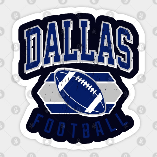 Vintage Dallas Football Sticker by funandgames